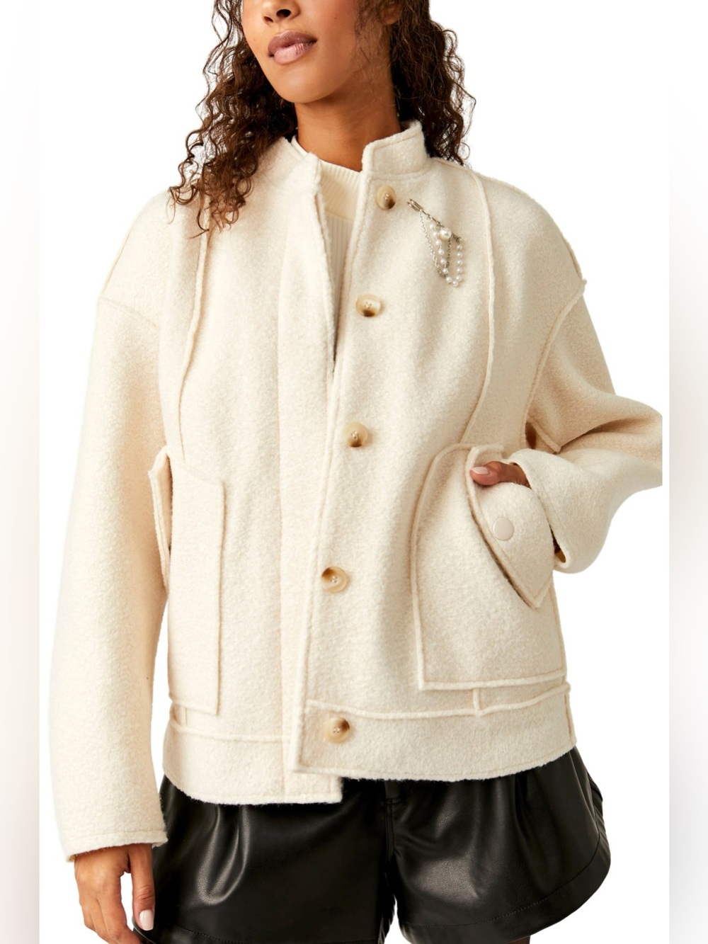 Free People Willow Bomber Jacket